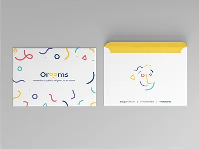 Envelope Design- Orooms 3d animation app art brand branding creative design envelope graphic design illustration logo motion graphics ui vector
