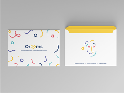 Envelope Design- Orooms 3d animation app art brand branding creative design envelope graphic design illustration logo motion graphics ui vector