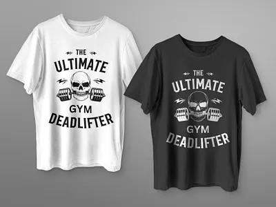The Ultimate GYM Deadlifter branding design graphic design illustration t shirt t shirt design vector