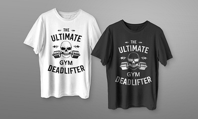 The Ultimate GYM Deadlifter branding design graphic design illustration t shirt t shirt design vector