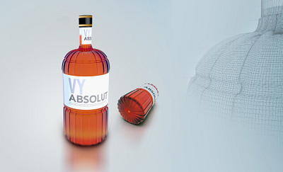 Bottle 3D 3d branding creation graphic design