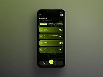 #Daily UI #015 #On/Off Switch app ui