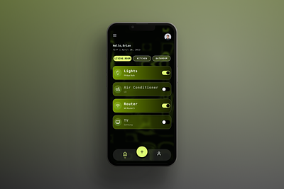 #Daily UI #015 #On/Off Switch app ui