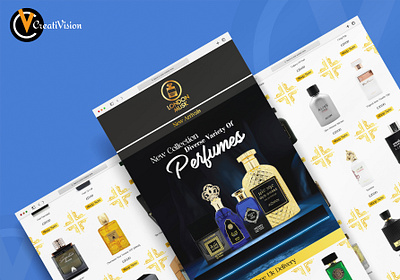 Product Base UI Design For Perfume Brand branding design graphic design ui