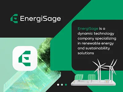 EnergiSage - logo design branding futureofenergy greenpower logodesign logodesigner logoexploration logoinspiration renewableenergy solarpower sustainablesolutions