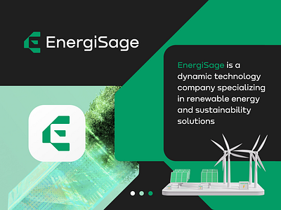 EnergiSage - logo design branding futureofenergy greenpower logodesign logodesigner logoexploration logoinspiration renewableenergy solarpower sustainablesolutions