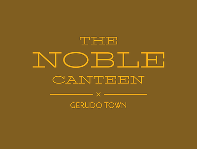 The Noble Canteen Gerudo Town Logo branding desert gerudo logos logotype zelda
