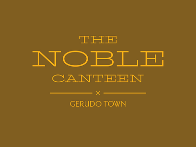 The Noble Canteen Gerudo Town Logo branding desert gerudo logos logotype zelda