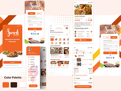 Food Delivery App Design Concept - 2 app design graphic design ui ux figma