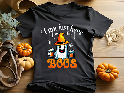 Halloween T shirt design beer boos design fashion halloween halloween t shirt design print spooky tshirt typography vector witch