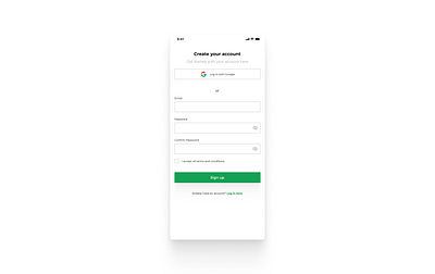 Daily UI 001 - Sign up Page app dailyui design figma icon illustration sign in sign up ui ux