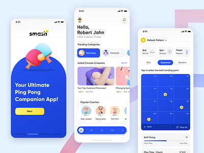 Ping Pong App app design design figma mobile app mobile app design ping pong sports app ui ui design user interface design