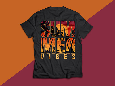 Summer T-shirt adobe app design graphic design illustration summer summer t shirt typography vector