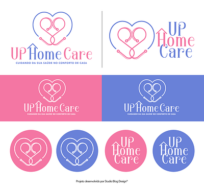 Up Home Care Branding branding childlogo design graphic design healthlogo illustration logo vector