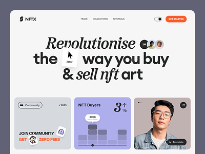 NFTX Website design interface product service startup ui ux web website