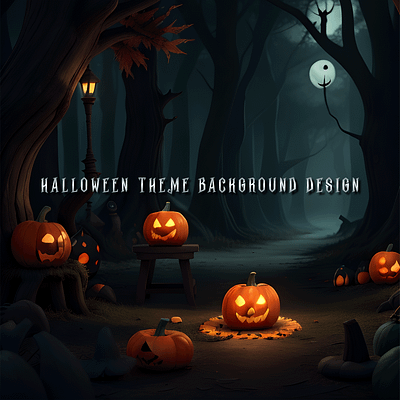 Halloween Theme Background Design 3d ai art ai character ai design animation branding design frame graphic design halloween halloween art halloween design illustration logo motion graphics ui