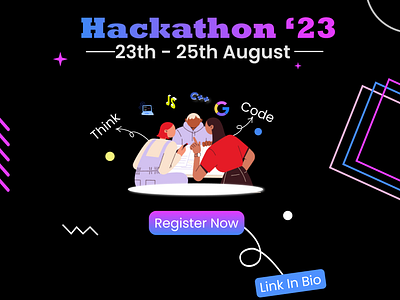 Basic Poster for hackathon branding gdsc google graphic design hackathon ui