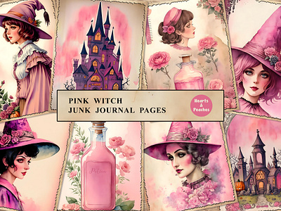 Free Halloween Junk Journal Ephemera by Hearts and Peaches on Dribbble