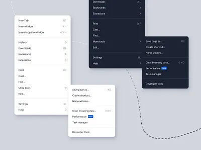 Dropdown UI Exploration - Daily UI 27 component daily ui daily ui 27 dark mode design system dropdown menu ui