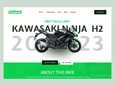 Kawasaki Ninja H2 Bike Website Ui Ux. app ui ux design bike website creative ui ux design cycle website landing page landing page design latest shot latest website design nft nft app nft website popular 1 pro website design product website ui ux design trending design ui ux ui ux design web design website website ui ux design