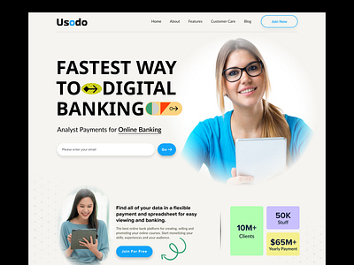 Online Banking Header Design app branding crypto design digital banking header landingpage online banking online payment online service payment responsive ui ui ux website