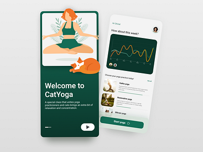 Yoga app graphic design ui yoga yoga app yogaapp yogapp