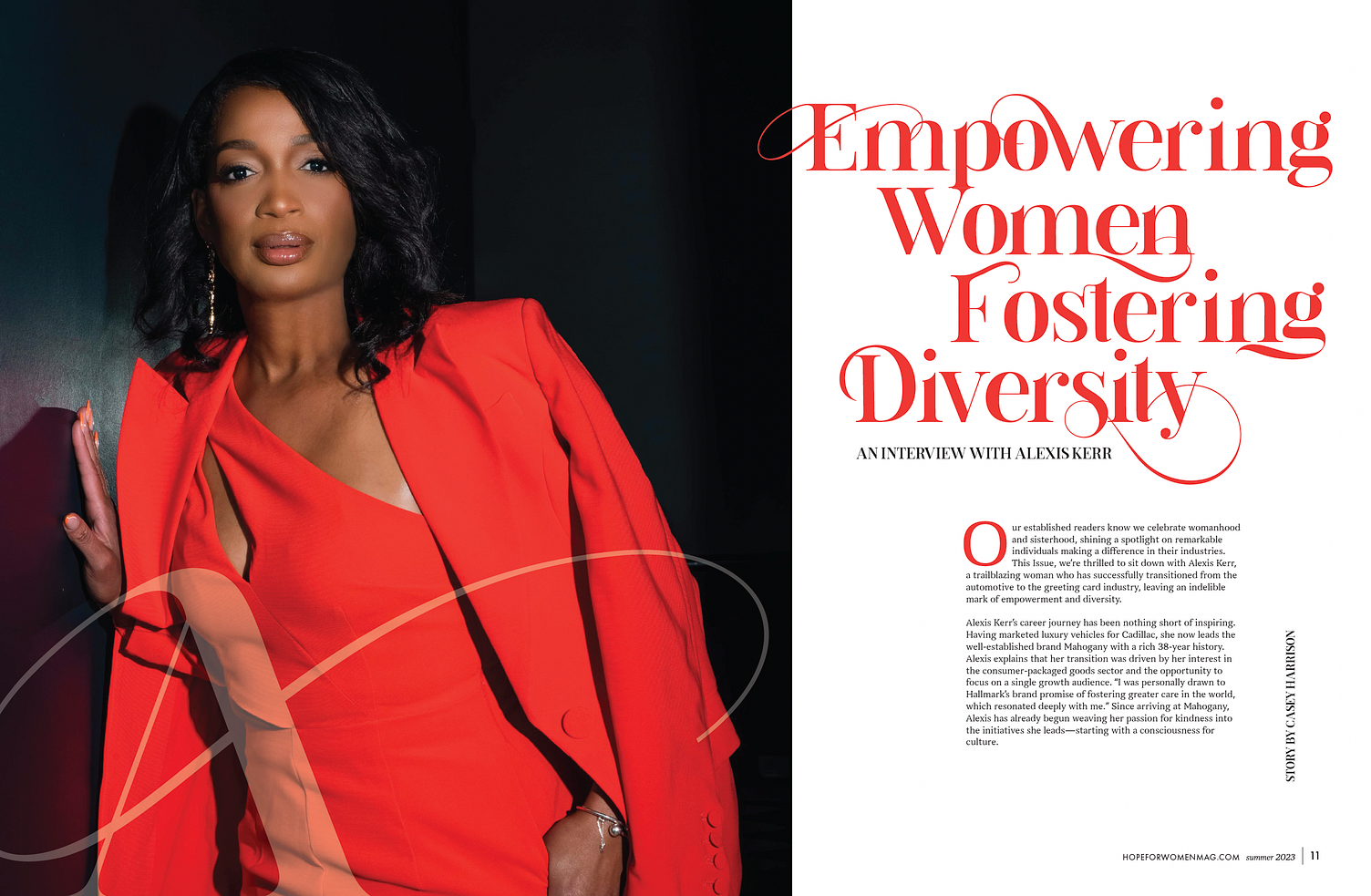 Empowering Women Magazine Spread by Alex Pesak on Dribbble