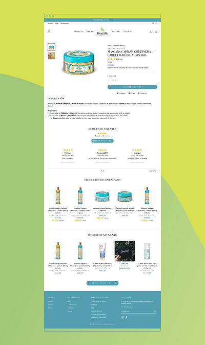Product page eCommerce UI/UX design beauty products branding clean beauty website ecommerce product page ui design ui ux design ux design web design website