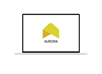 AURORA LOGO app branding design graphic design logo typography ui