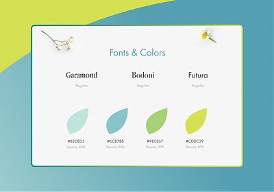 Fonts and colors for beauty client branding colors font ui design ux design