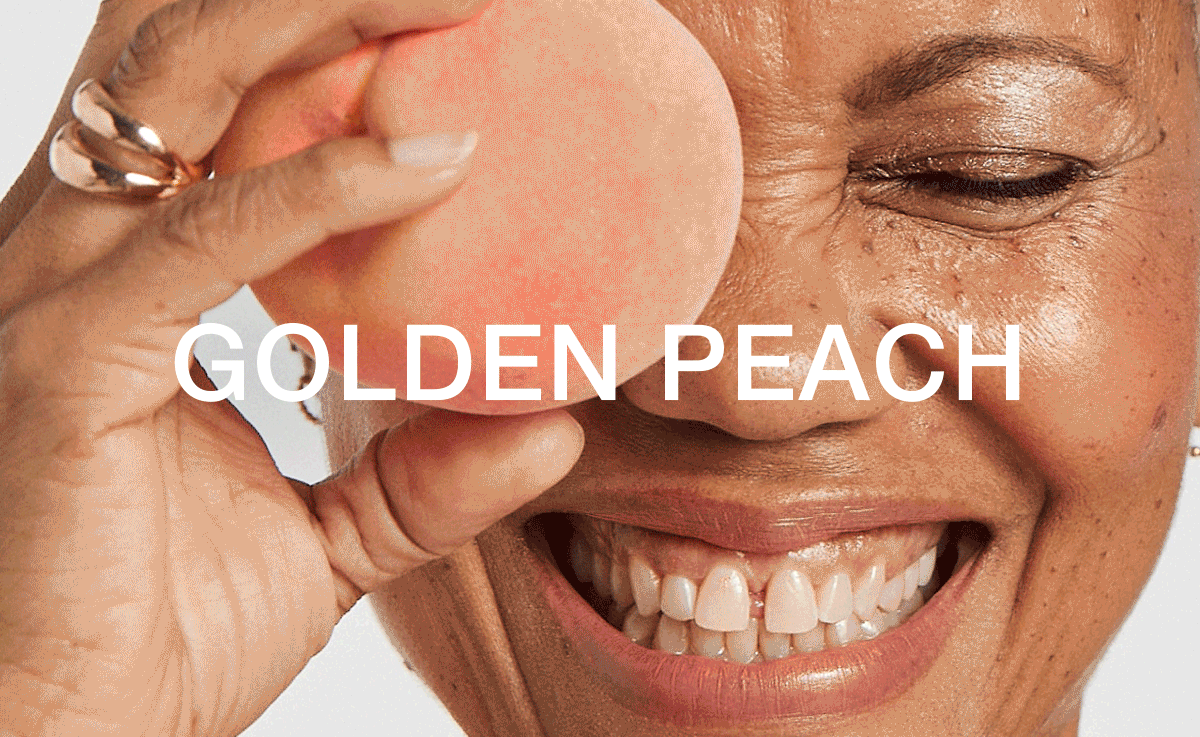 Golden Peach Boomstick Campaign beauty branding campaign design graphic design peach pro age