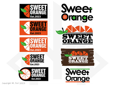 Brand concept Sweet Orange branding design graphic design illustration logo typography vector