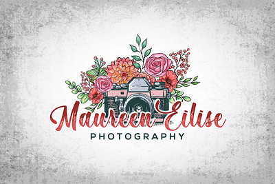 Maureen Eilise Photography - Custom Vintage Logo branding design graphic design illustration logo vector