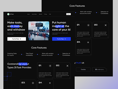 Crypto-earning platform with AI (SaaS product) app branding design illustration logo typography ui ux vector