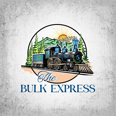 The Bulk Express - Fully Customized Vector Vintage Logo branding design graphic design illustration logo vector