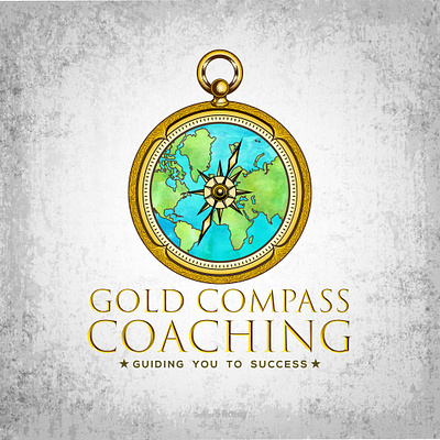 Gold Compass Coaching - 100% Customized Vector Logo branding design graphic design illustration logo vector