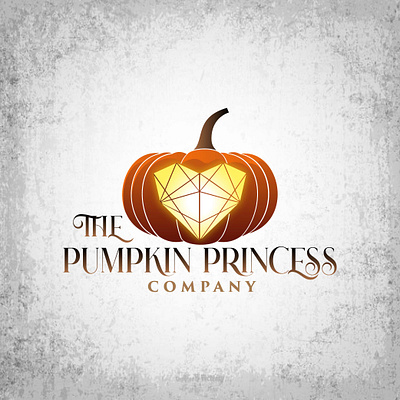 The Pumpkin Princess - Customized Vector Logo branding design graphic design illustration logo vector