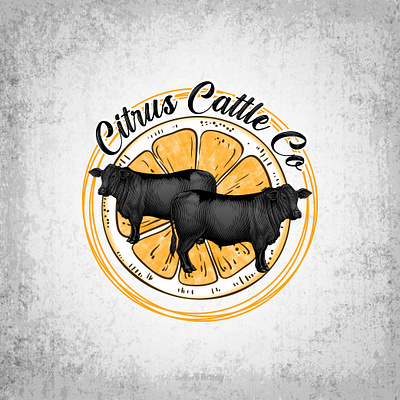 Citrus Cattle Co - Customized Vintage Logo branding design graphic design illustration logo vector