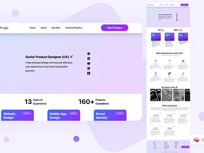 UX Design portfolio [With Free Template] branding design portfolio ui ux website design
