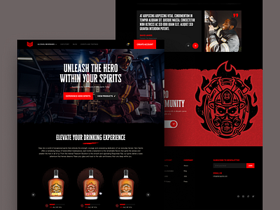 Hero Spirits - Landing page & Website branding design graphic design landing page ui ux website