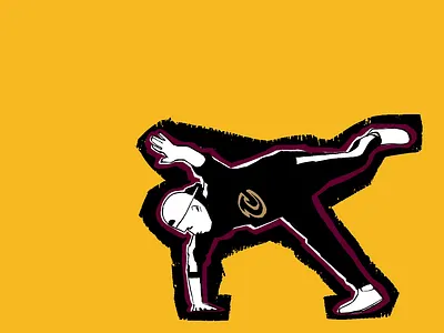 CAVS Hype 2d animation animated animation basketball cavs character animation motion graphics photoshop rotoscope