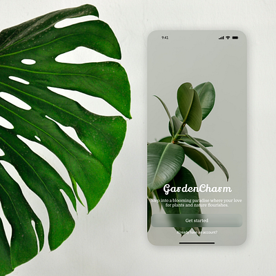 Garden Charm app design ui ux
