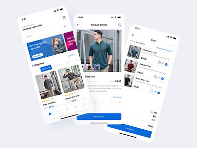 FashionForward - Fashion E-commerce App apparel brand clean clothing app fashion home market marketplace mobile model online store outfit product shopping showcase social store style ui ux