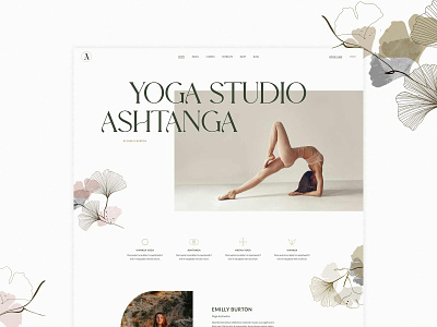 Ashtanga - Yoga Studio Website beauty candle classes clean elegant handmade health lifestyle pilates retreat shop soap sport timetable ui uiux webdesign wordpress yoga yogastudio