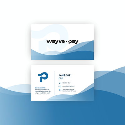 WayvePay Business Cards branding business card design graphic design typography