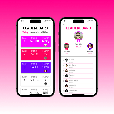 Daily UI Leaderboard app dailyui design ios leaderboard ui uidesign userinterface uxdesign