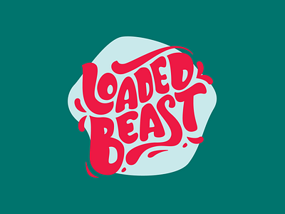 Loaded Beast Logo brand branding culinary design food hospitality illustration lettering logo restaurant vector
