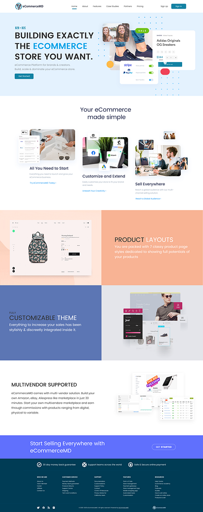 ECommerce Company Landing Page - eCommerceMD