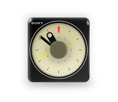 Sony Clock Figma Illustration app graphic design illustration logo typography vector