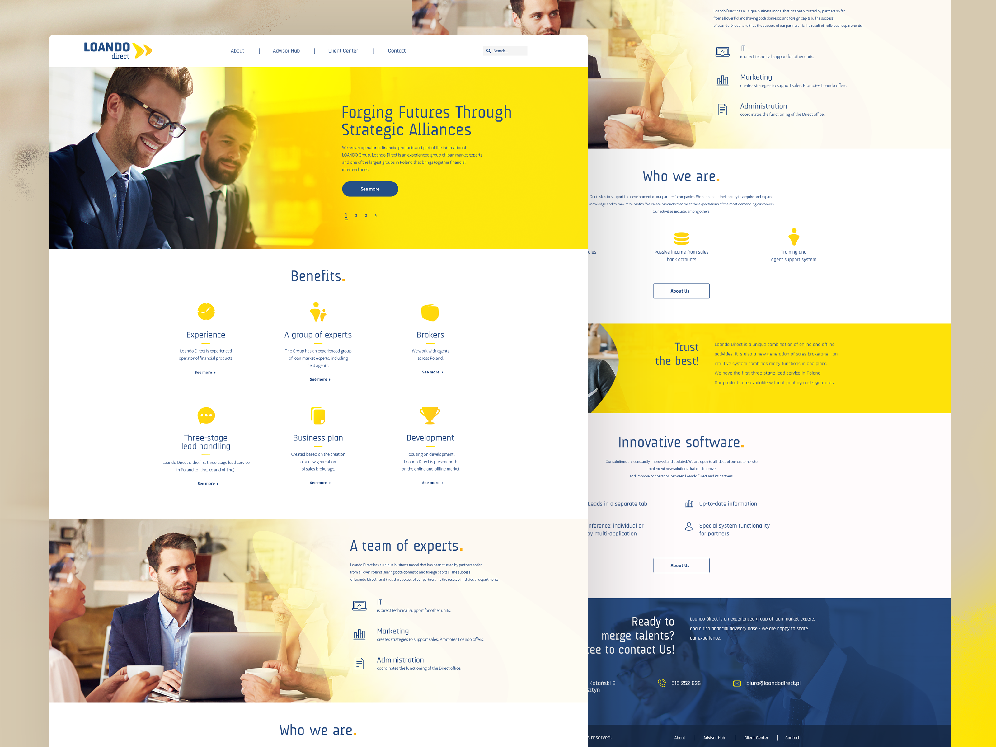 LOANDO direct Web Design design graphic design logo ui ux webdesign website